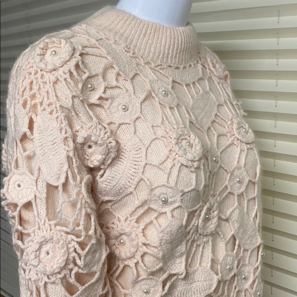 Gantos Vintage Silk Angora L-Wool Lt. Pink Sweater - Picture 12 of 12